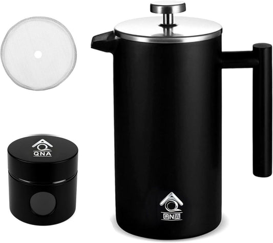 Black French Press Coffee Maker 350ml Gift Set