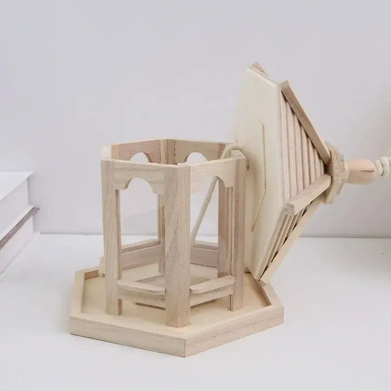 Wooden Garden Bird Feeder