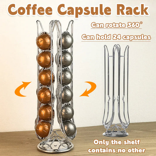 24-Pod Coffee Capsule Holder Rack