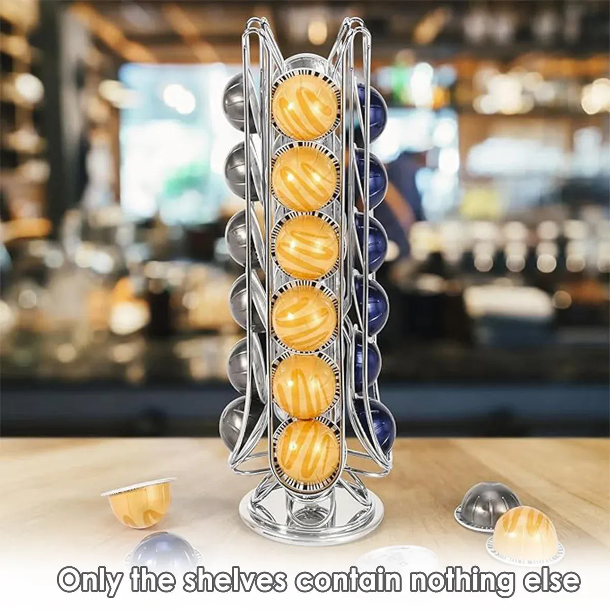 24-Pod Coffee Capsule Holder Rack