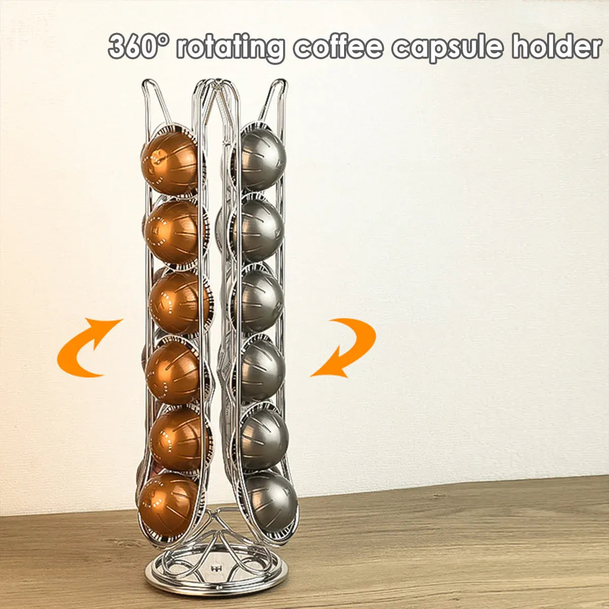 24-Pod Coffee Capsule Holder Rack