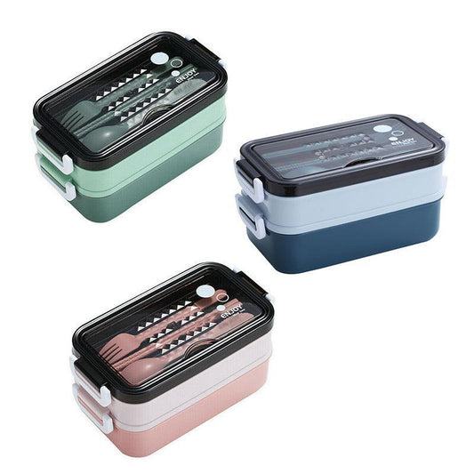 Stainless Steel Bento Box - blue