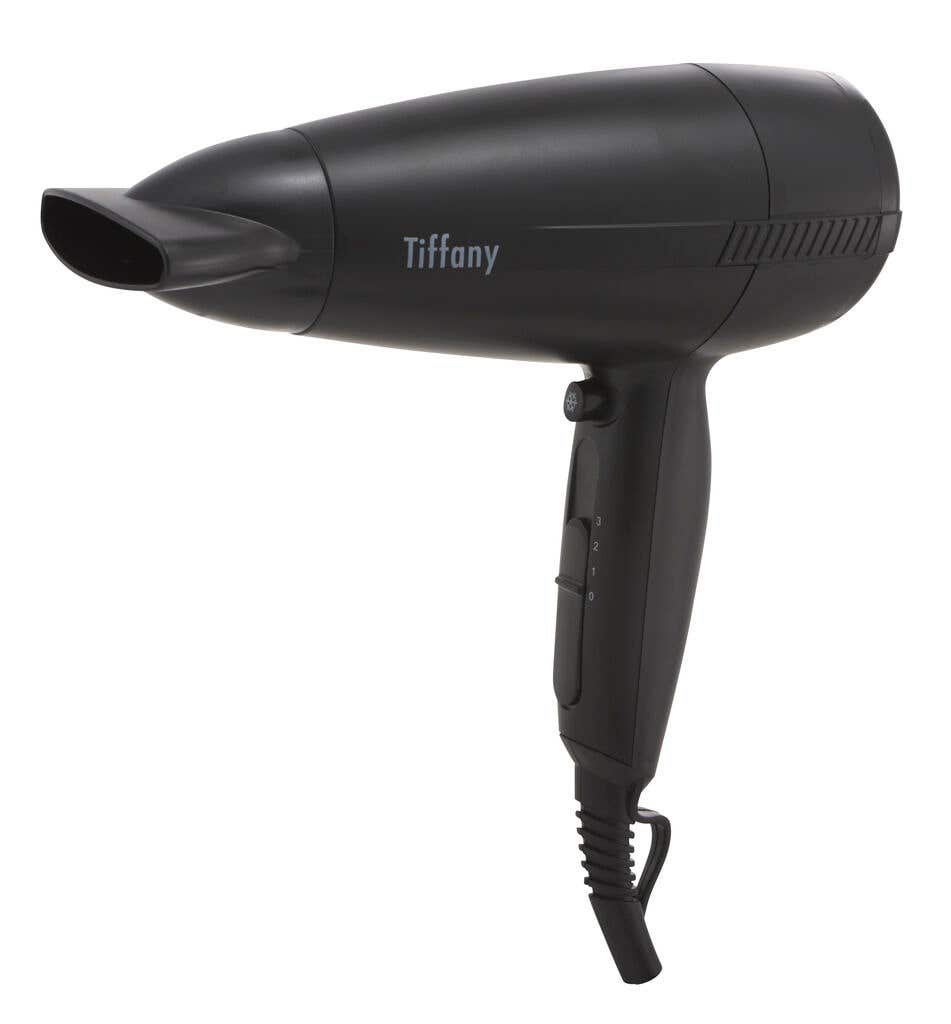 Tiffany Hair Dryer 2000W DC Motor Cool Shot Styling 3-Heat Speed in Black (THD20)