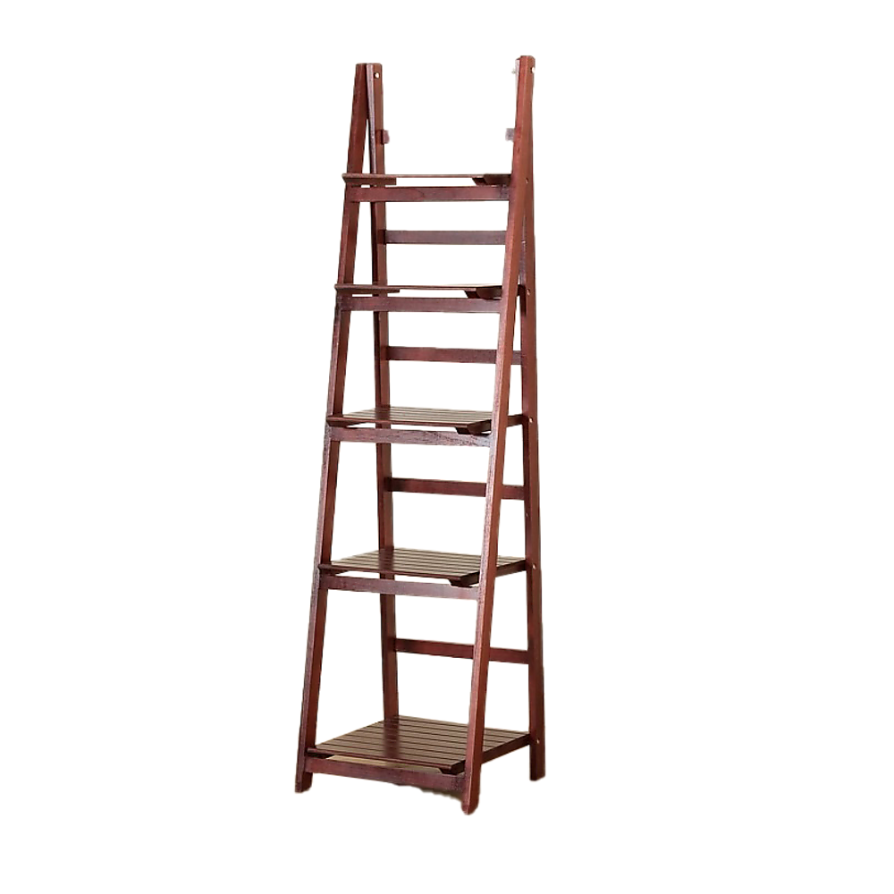 5-Tier Wooden Ladder Shelf