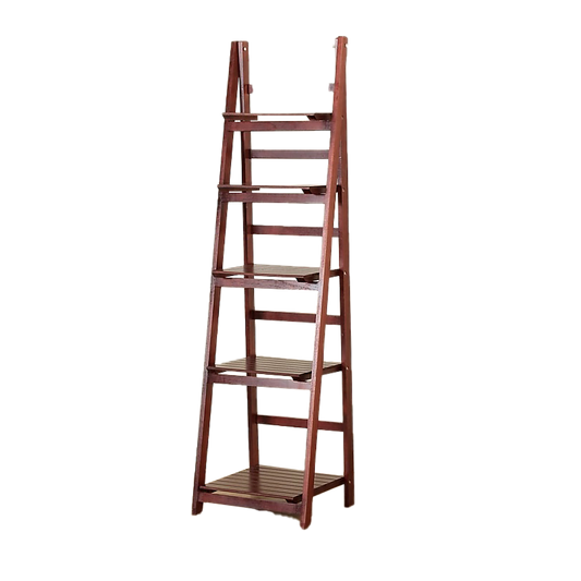 5-Tier Wooden Ladder Shelf