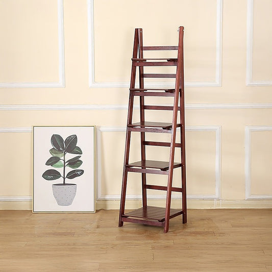 5-Tier Wooden Ladder Shelf