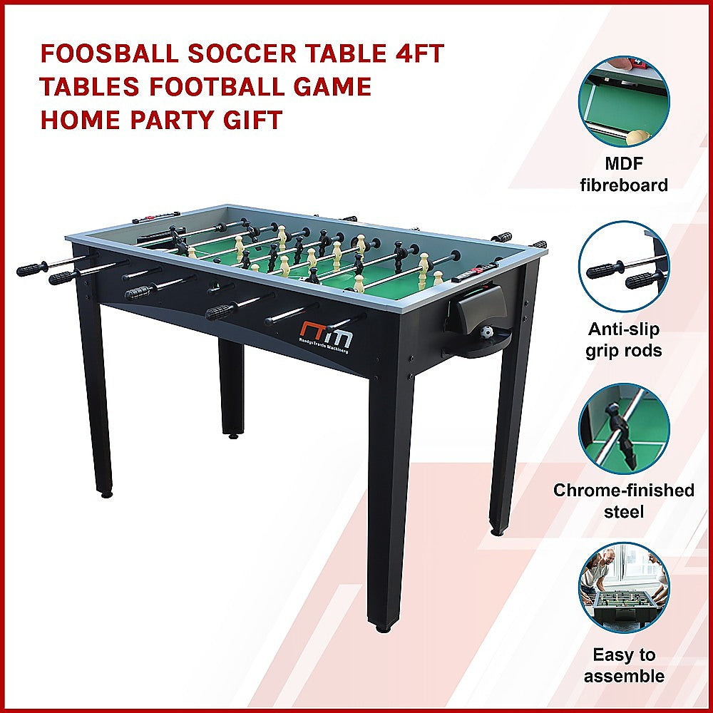 Foosball Soccer Table 4FT Tables Football Game Classic