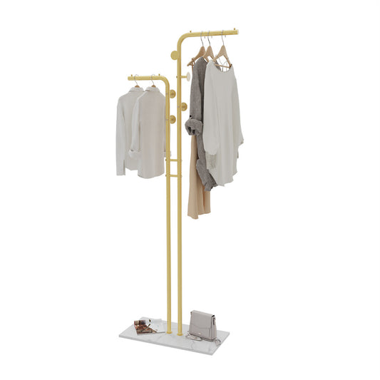 Freestanding Coat Rack with Marble Base