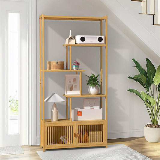 6-Tier Bamboo Storage & Plant Shelf