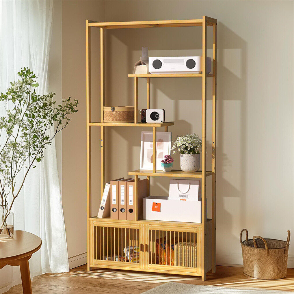 6-Tier Bamboo Storage & Plant Shelf