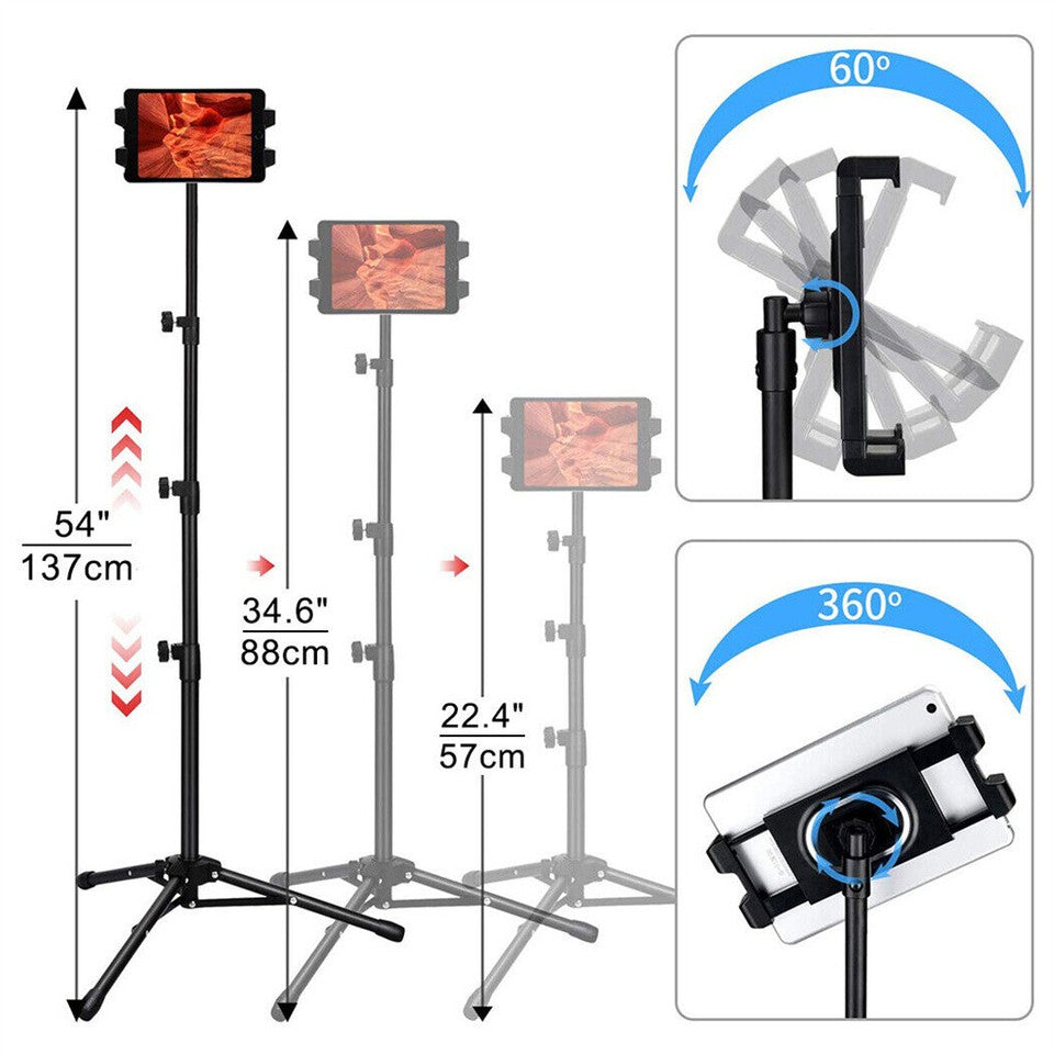 Floor Tablet & Phone Stand 4.7-12.9in