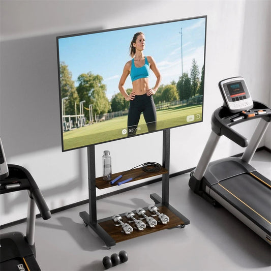 Adjustable Rolling TV Stand 40-100 Inch
