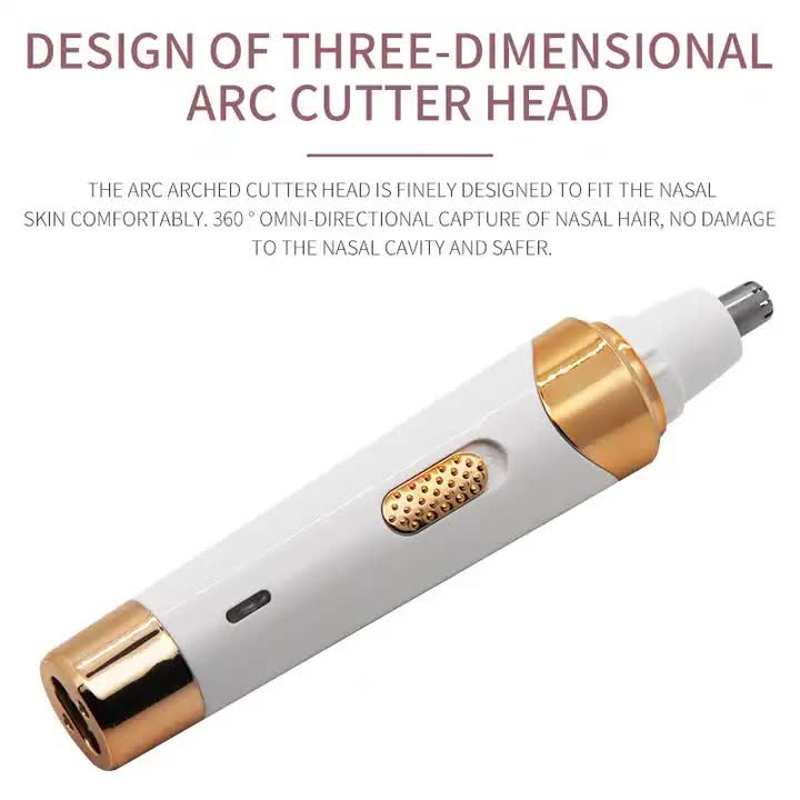 White 4-in-1 Women's Electric Hair Removal Razor