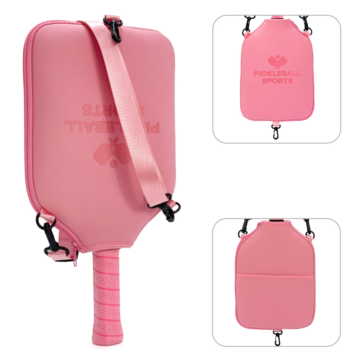 SA03 Pink Neoprene Pickleball Paddle Cover (racket not included)