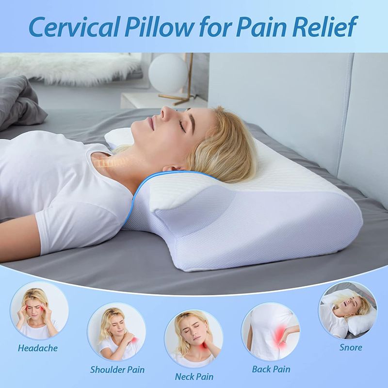 100% Slow Rebound Orthopedic Design for Side and Back Sleepers