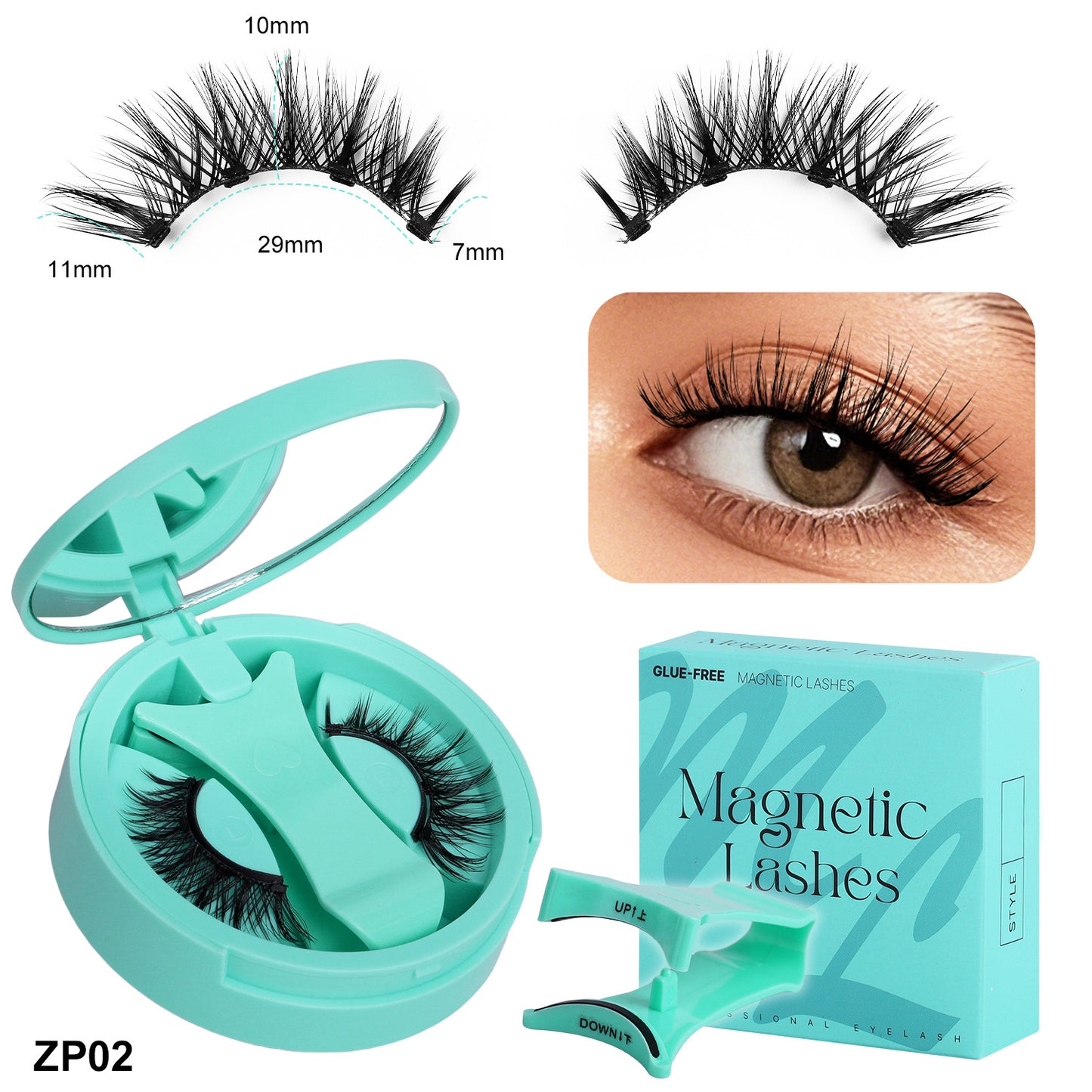 3D Magnetic Eyelashes & Applicator - ZP02