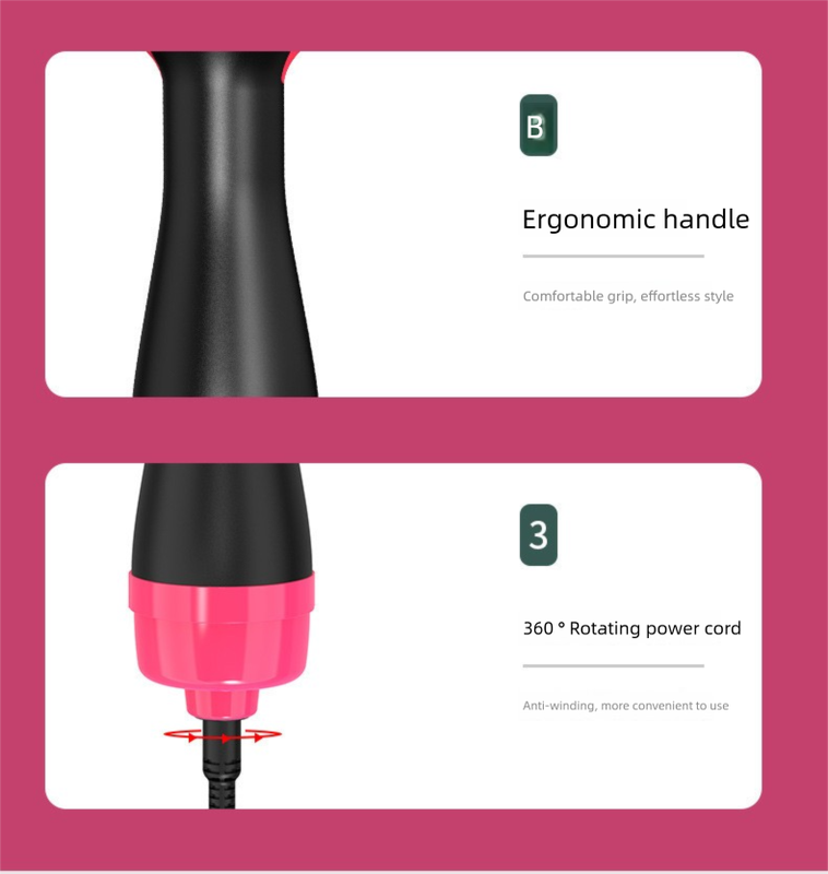 Dual Voltage Hair Styler for Smooth, Voluminous Blowouts