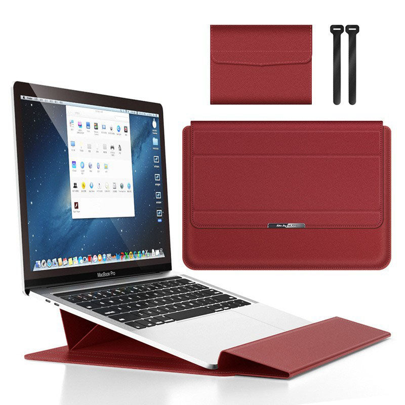 3-in-1 Laptop Sleeve Stand 13-14in - Red