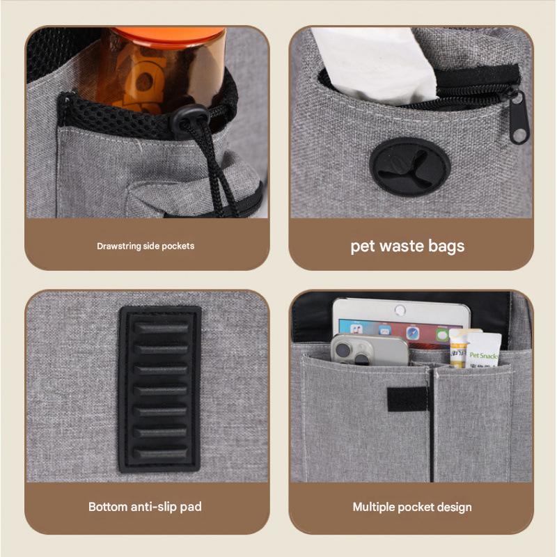 Black Large Expandable Cat Travel Backpack