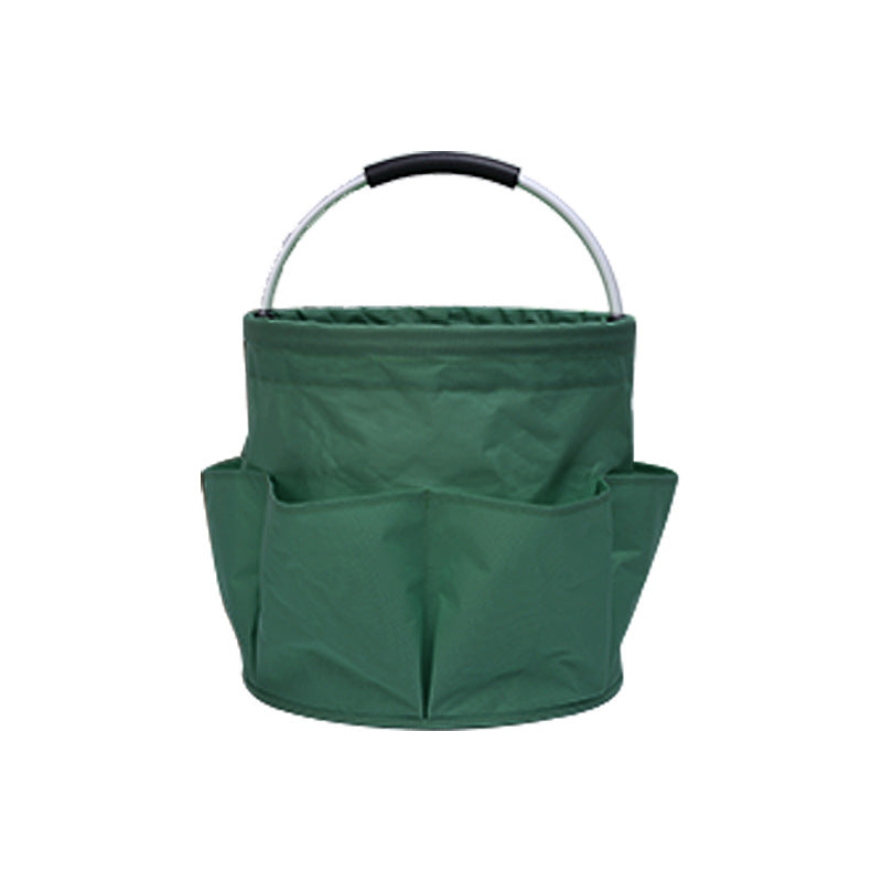 Green 17L Collapsible Camping Basket