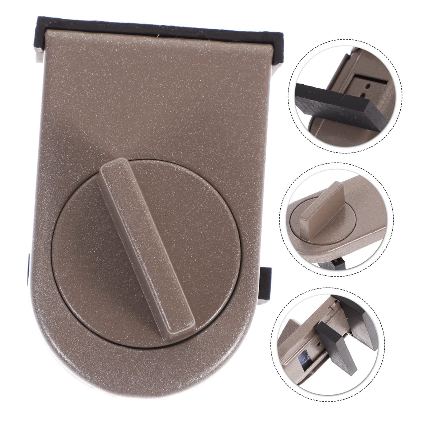 3 Pcs Brown Window Lock & Door Limiting Device – Multi-Functional, No-Drill Safety Lock for Sliding Windows and Doors