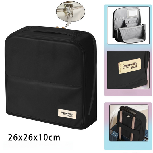 Large Capacity with Mirror, Travel Makeup Organizer (26×10×26 cm)