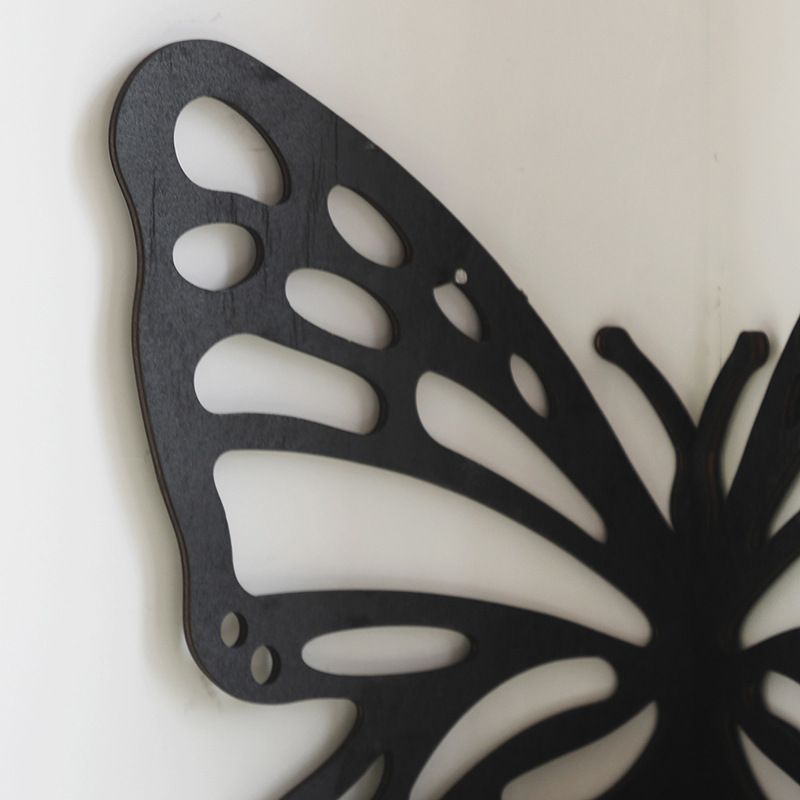 Butterfly Corner Wall Shelf - Black