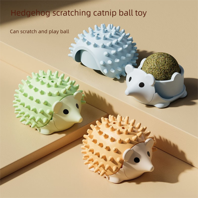 3-Pack Cat Hedgehog Lick Toys