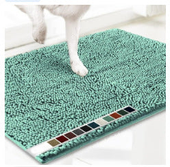 Sea Foam Green 50x80cm Chenille Floor Mat