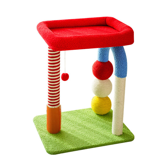Colourful U-Shaped Cat Tree