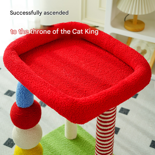 Colourful U-Shaped Cat Tree