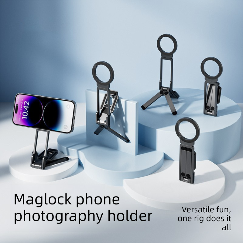 Multi-Functional Foldable Tripod Stand , Design for iPhone & Android