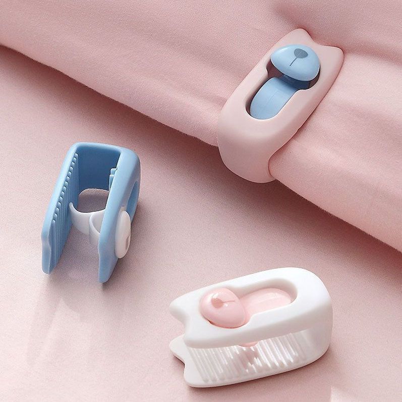 Light Blue Cheese Washed Cotton Bedding Set
