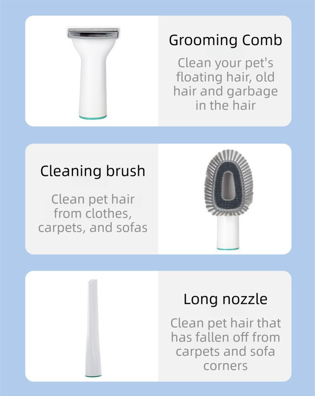 7-in-1 Pet Grooming Vacuum Kit