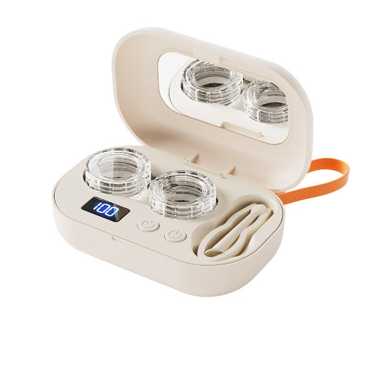 Smart High-Frequency Ultrasonic Contact Lens Cleaner with Digital Display