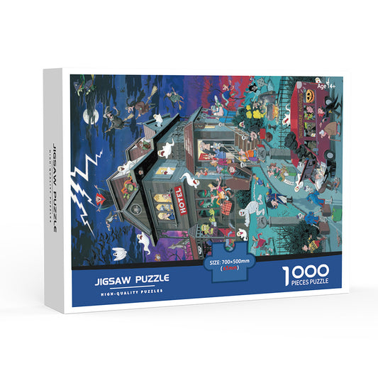 1000-Piece Jigsaw Puzzle - Halloween Spooktacular