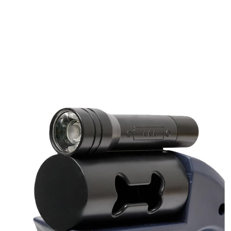 Black One-to-Two Retractable Dog Leash with One-Click Safety Lock & Night Light - 3M Tangle-Free 360° Rotation Walking Leash