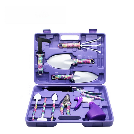 10-Piece Purple Garden Tool Set