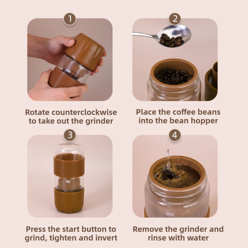 Portable Electric Coffee Bean Grinding Cup