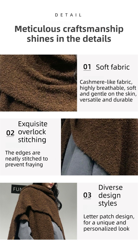 Elegant Thickened Drape Shawl & Cape Cardigan Coat