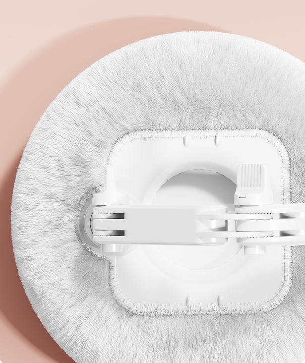2-in-1 Pink Soft Plush Pillow Base & Tablet Holder