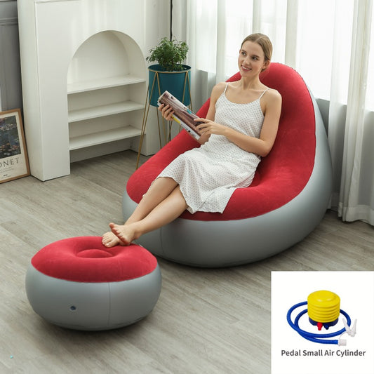 Portable Ergonomic S-shaped Air Lounger for Indoor & Outdoor