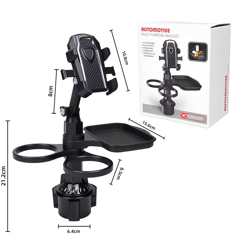Car Cup Slot Swivel Expander and Snacks & Drinks Organizer