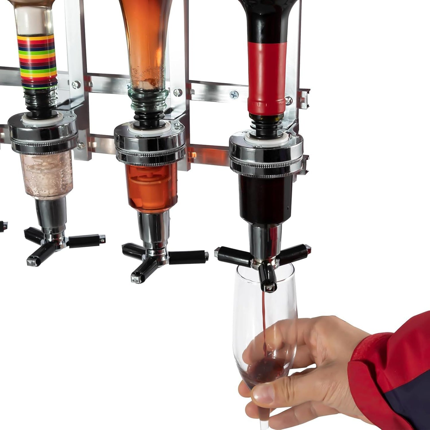 Professional Wall-Mounted Alcohol Tot Dispenser (2 Head)