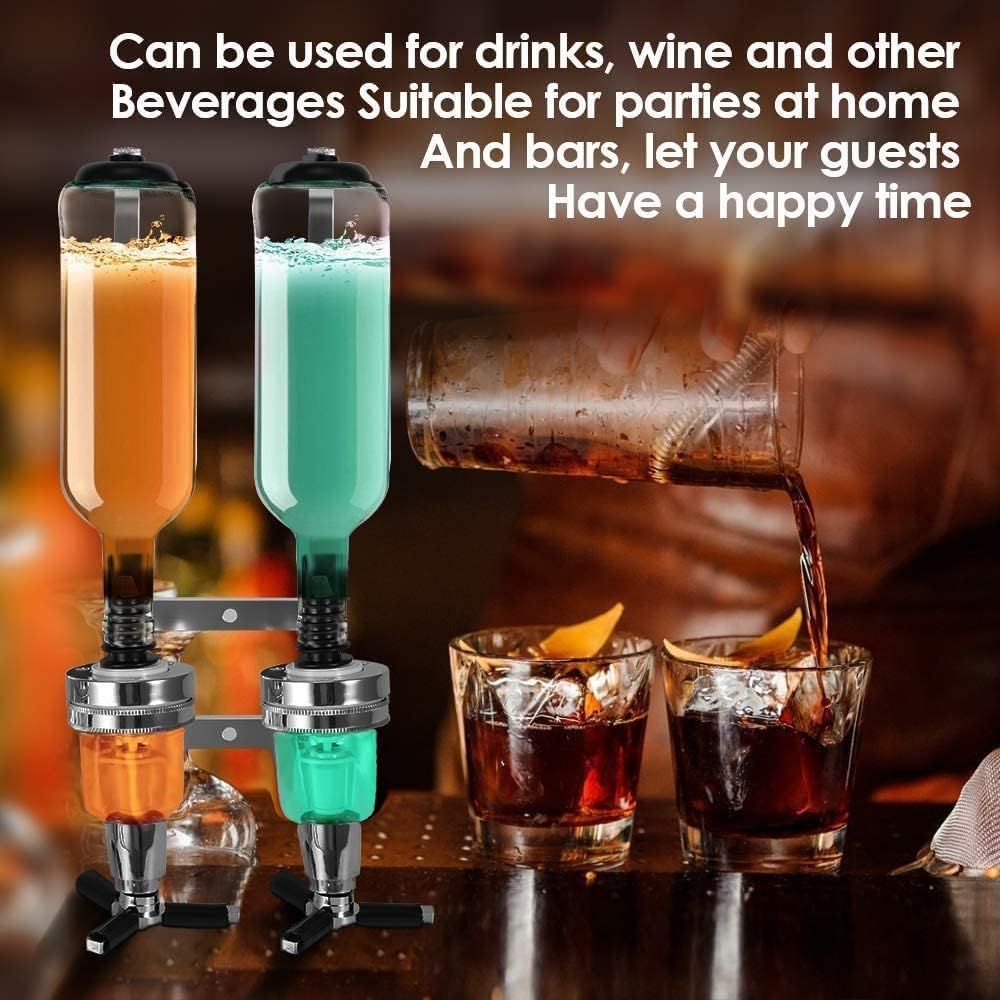 Professional Wall-Mounted Alcohol Tot Dispenser (2 Head)
