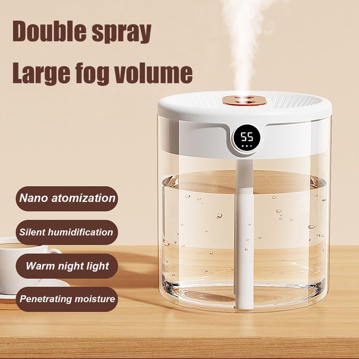 USB Humidifier with Humidity Sensor