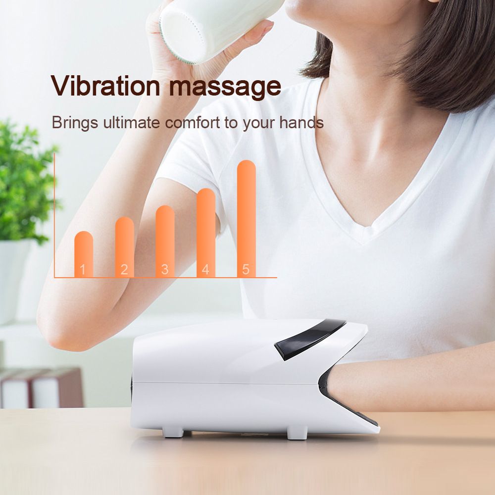 White Portable Electric Hand Massager