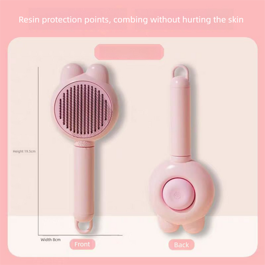 Pink Self-Cleaning Pet Slicker Brush - 2 Pack