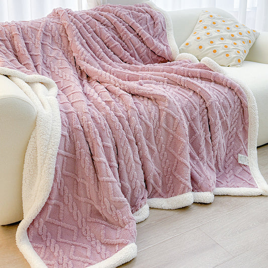 Purple 180 x 200cm Double Blanket
