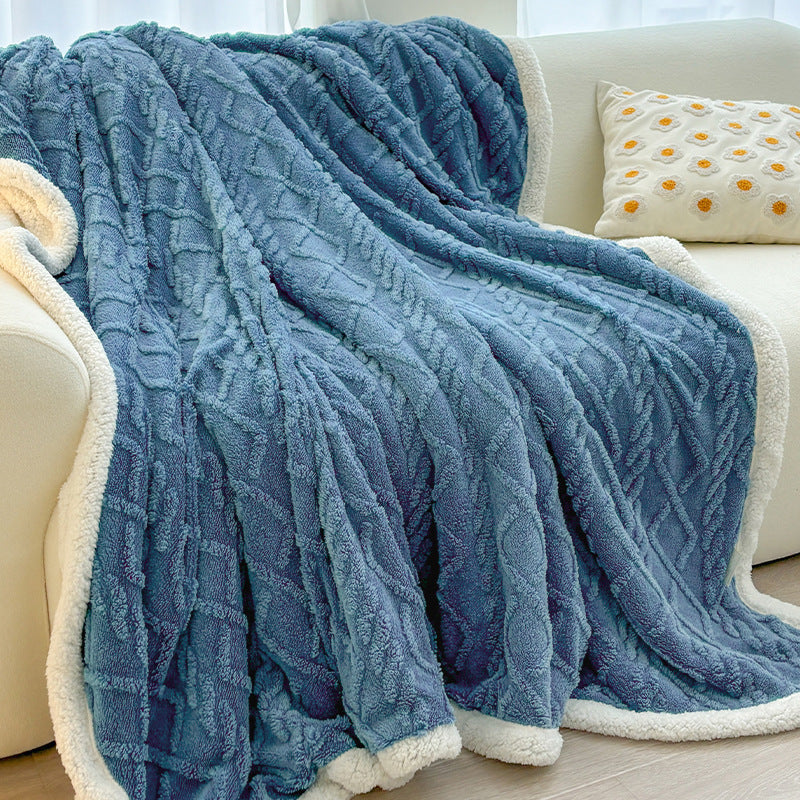 Blue 180 x 200cm Double Blanket